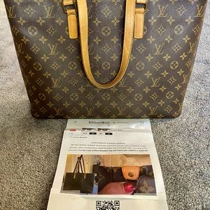 **SOLD***Vuitton Luco Tote Large Size 16” Authenticated, see certificate photo.